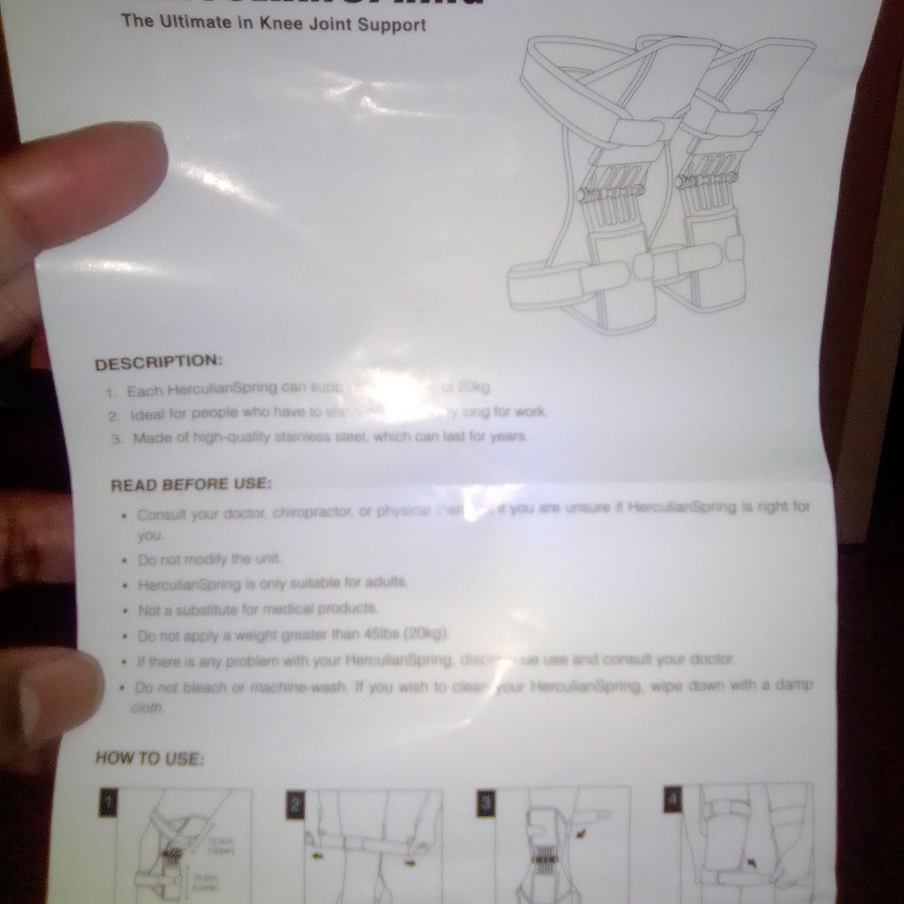 HerculiarSpring Knee Joint Support Brand New